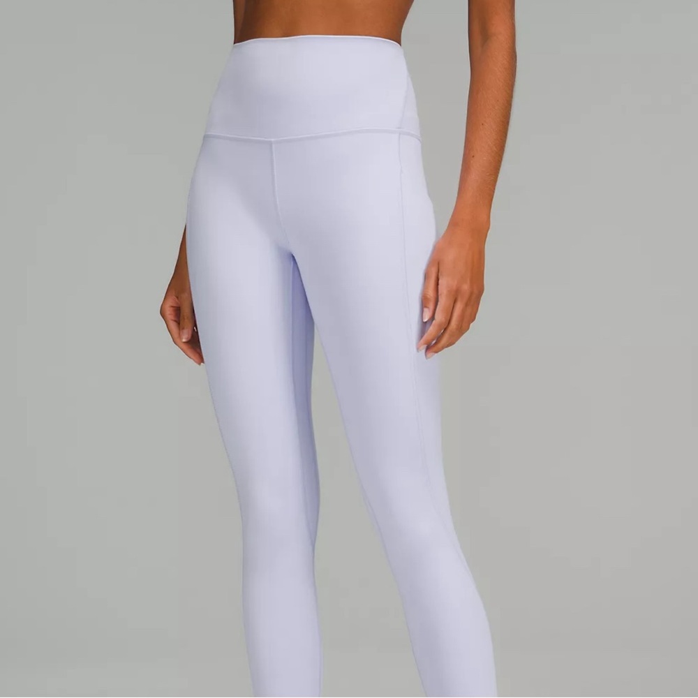Lululemon 🍋 like new sz 14 periwinkle blue align high rise leggings.